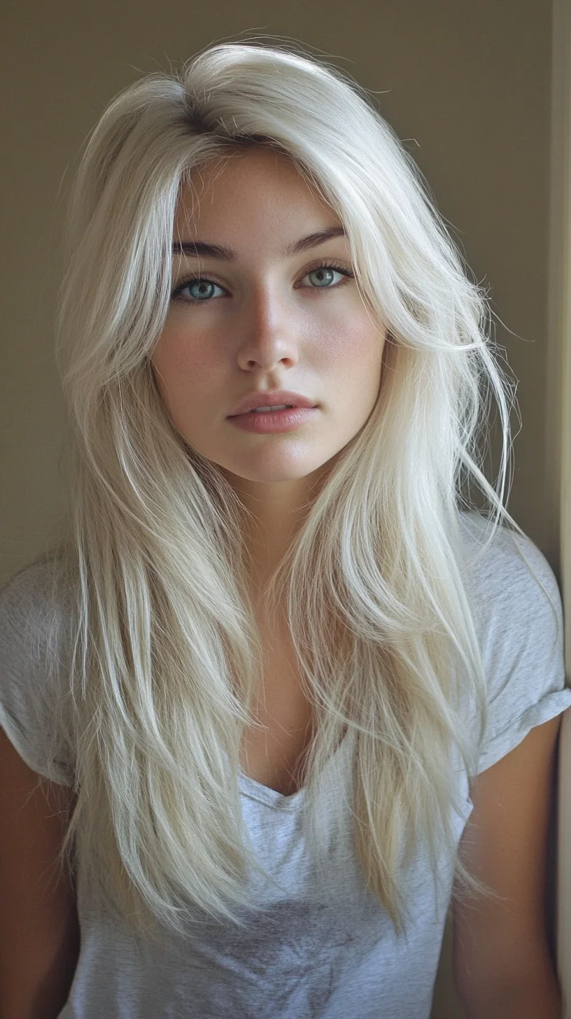 Effortless Elegance: The Radiant Long Layered Hairstyle