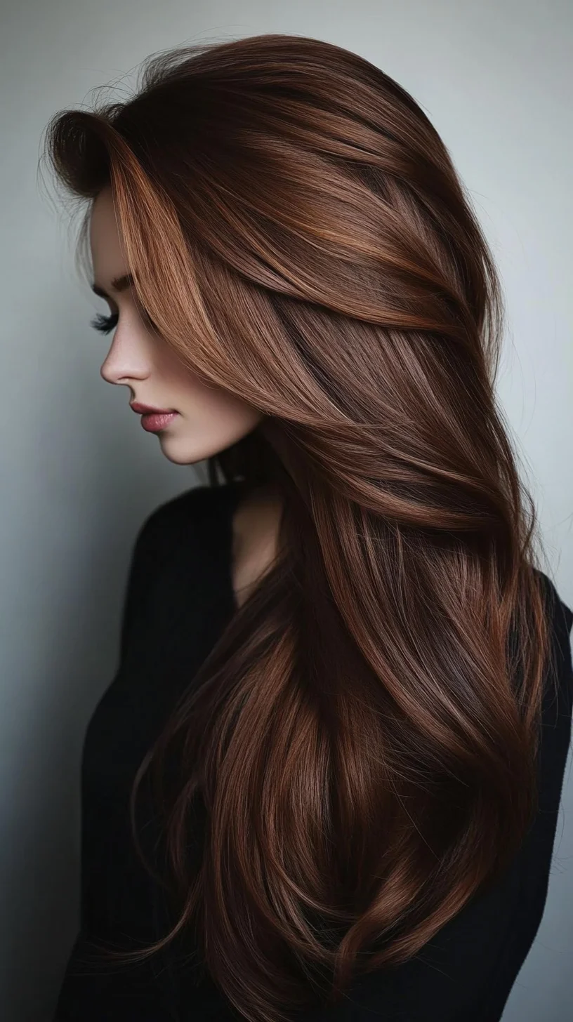 Effortless Glam: The Voluminous Long Layered Hairstyle