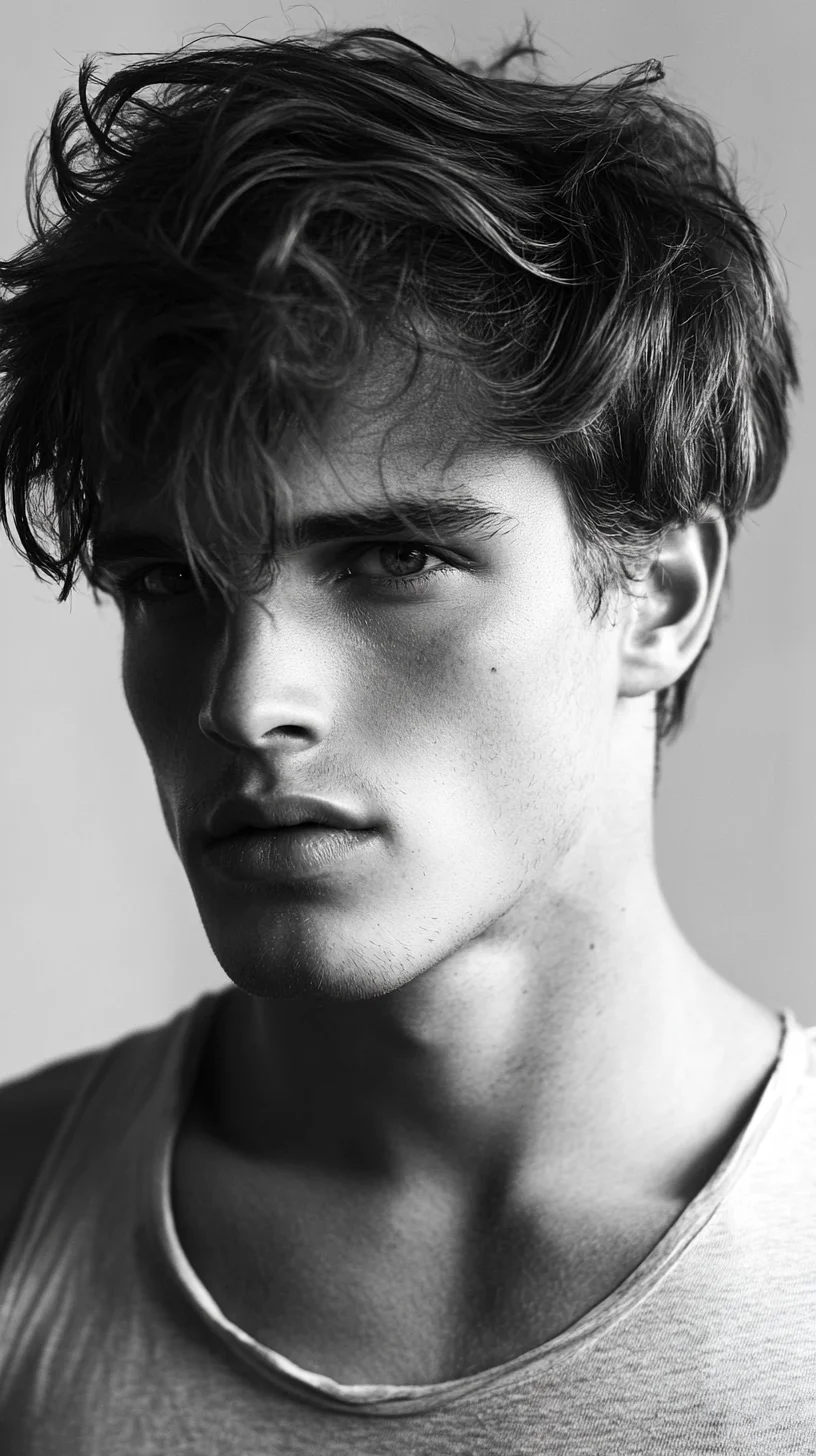 Effortless Masculinity: Embrace the Allure of Tousled Hair and Minimalist Style
