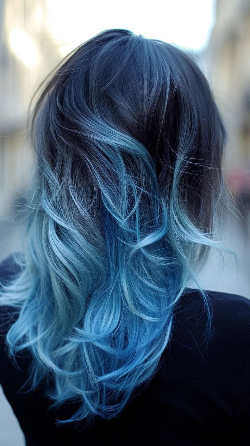 Effortless Ocean Ombre: Embrace Your Inner Mermaid with Stunning Fade Shades