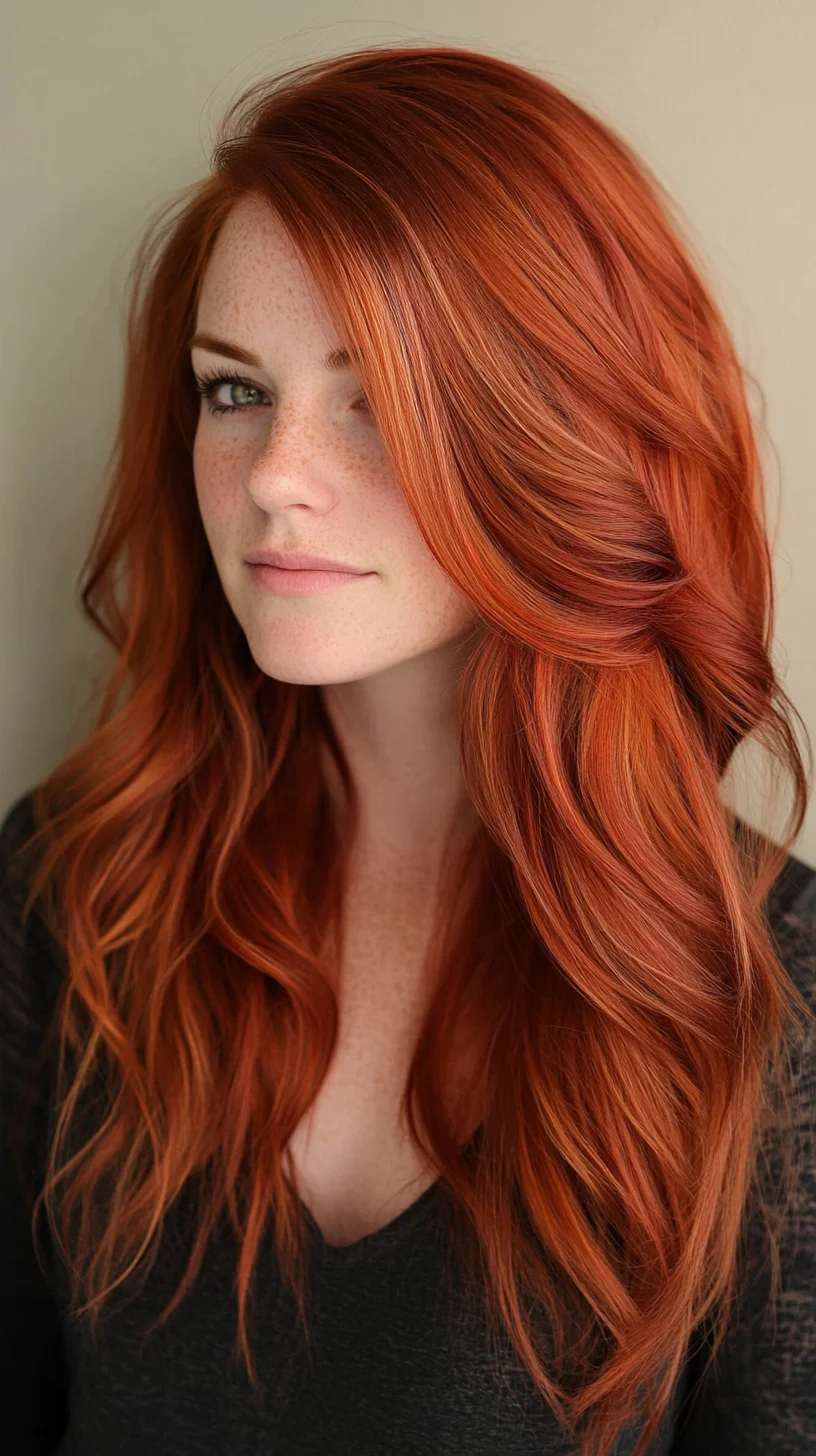 Effortless Waves in Vibrant Copper – Your Go-To Statement Style!