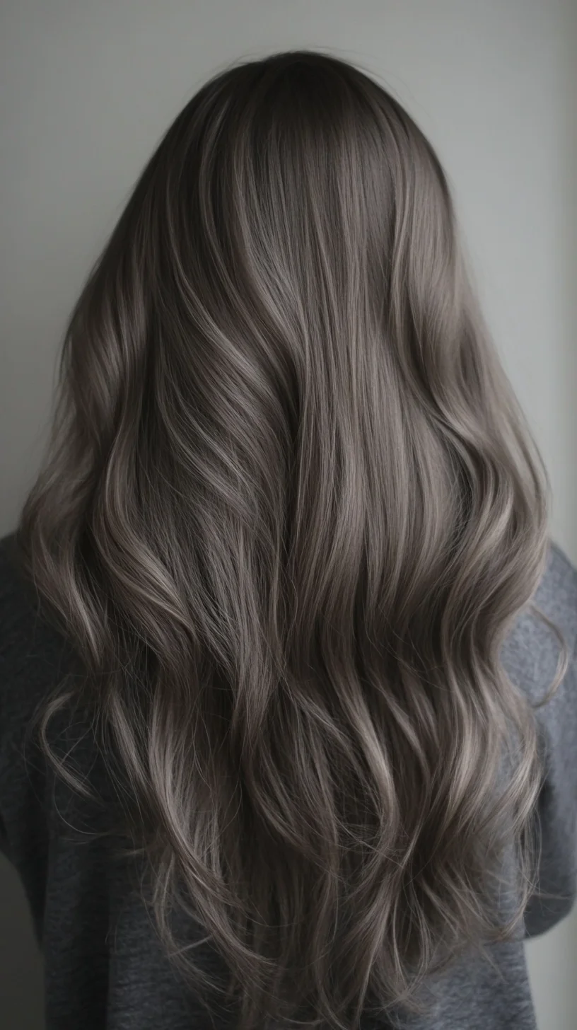 Effortless Waves: The Trendy Long Grey Hair Look for Modern Elegance