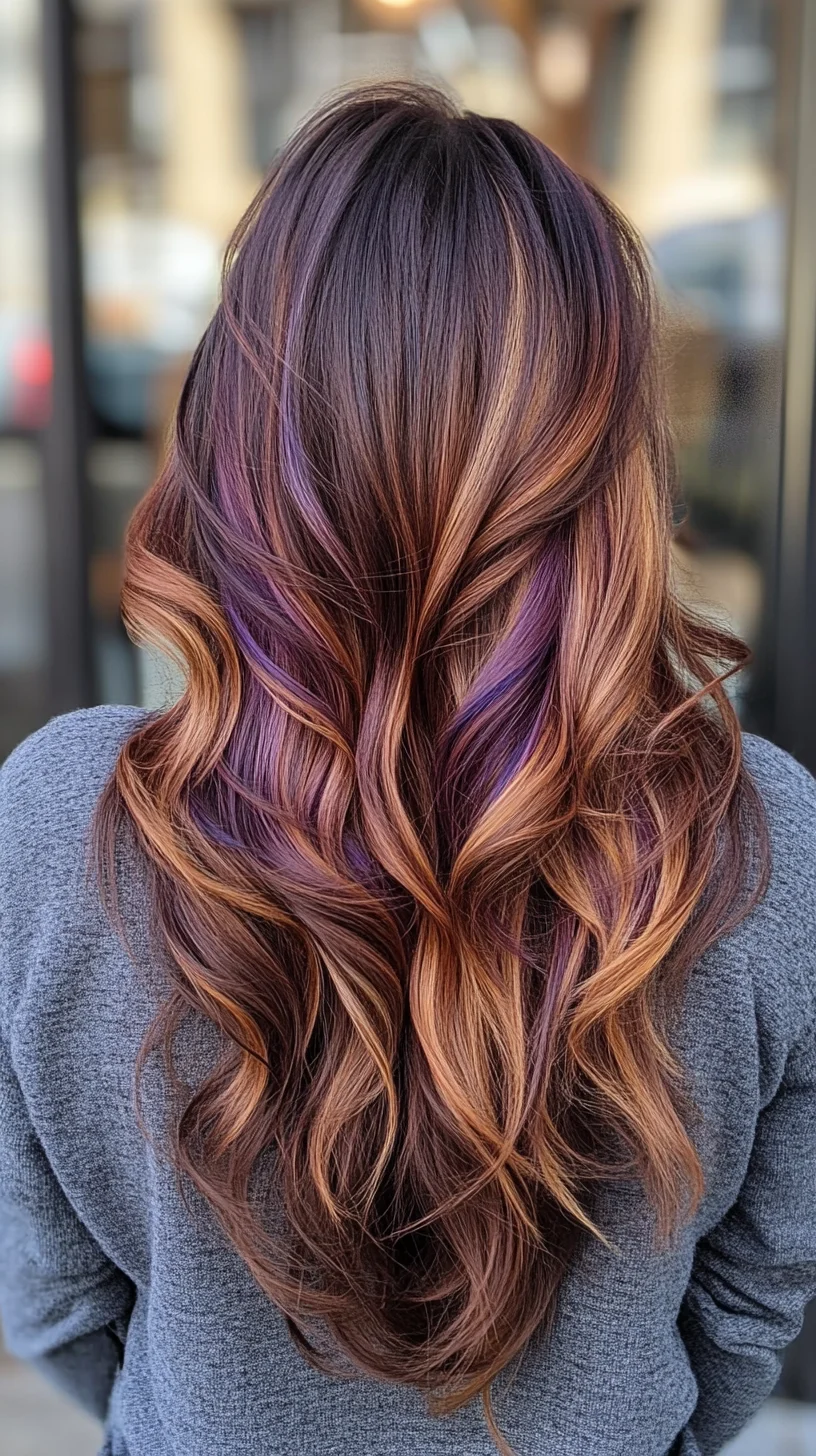 Effortless Waves with Vibrant Highlights for a Striking Look