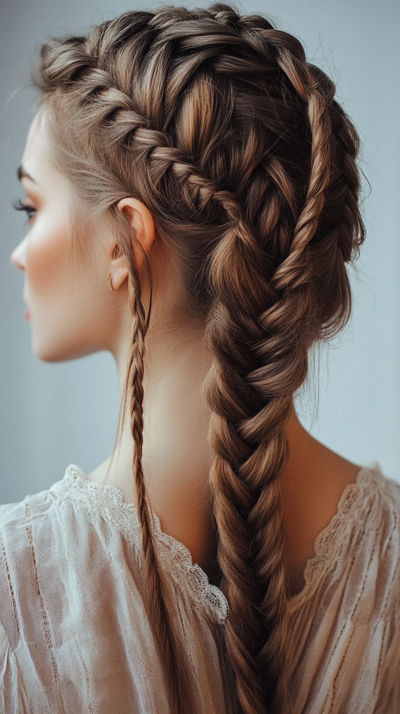 Effortlessly Chic: Braided Elegance with a Touch of Bohemian Flair
