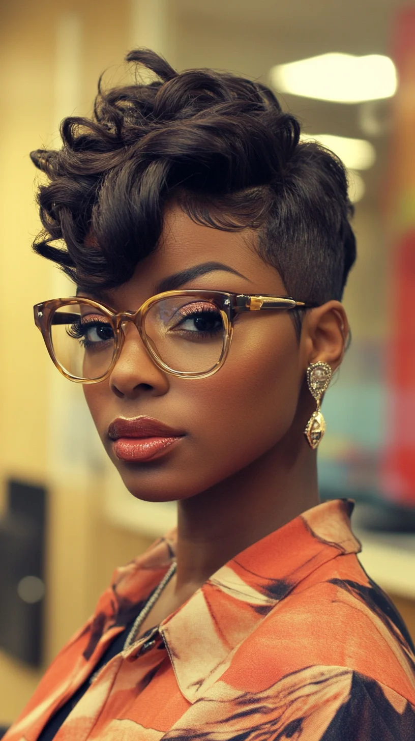 Effortlessly Chic Curly Pixie: The Perfect Blend of Style and Sophistication