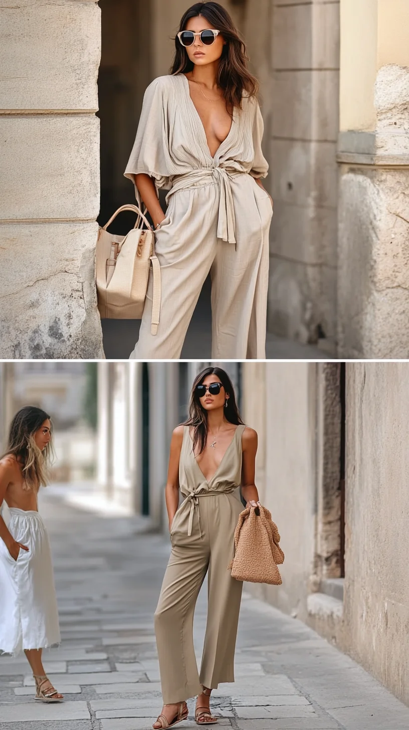 Effortlessly Chic: Discover the Allure of the Neutral Jumpsuit Trend