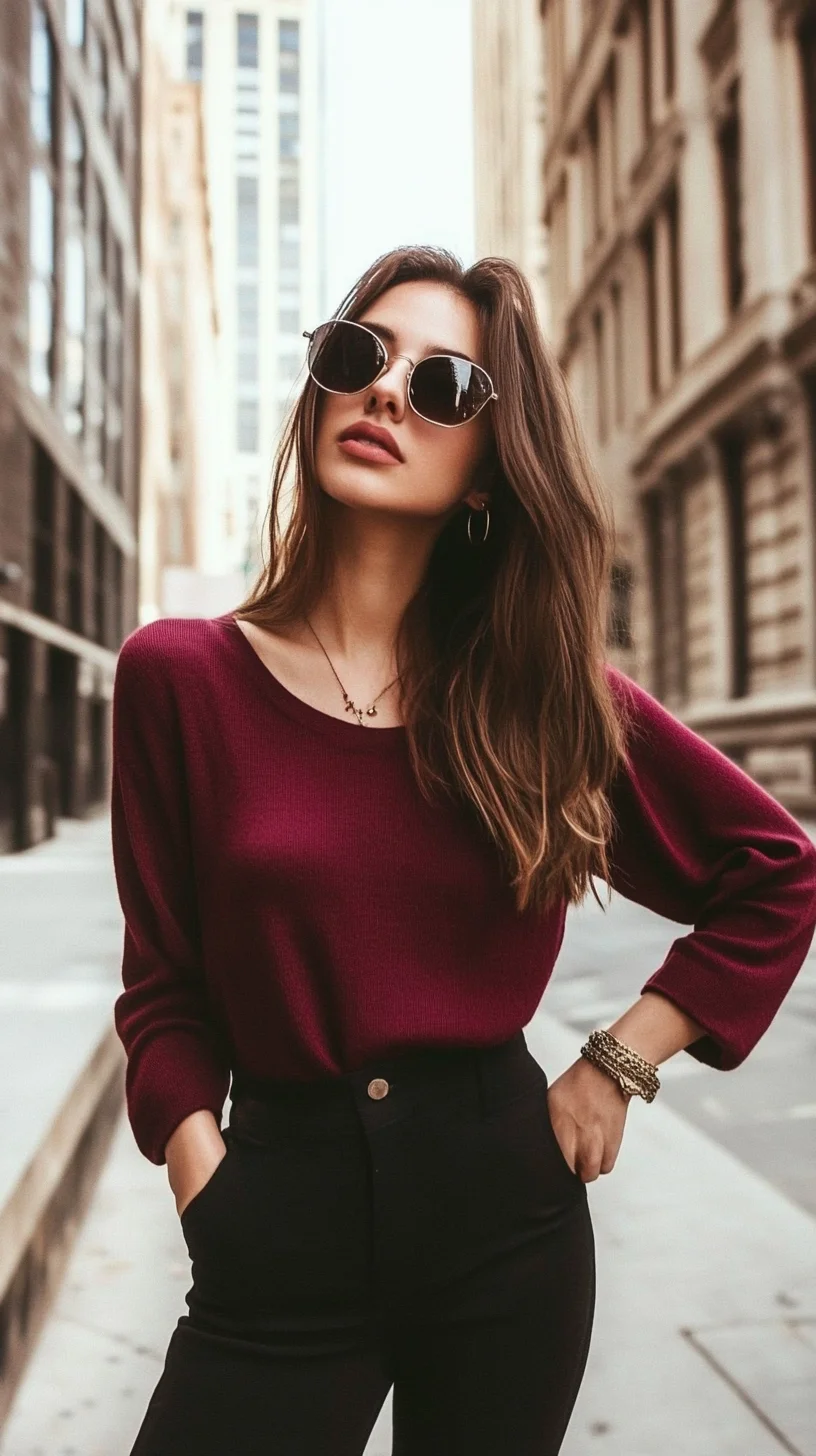 Effortlessly Chic: Elevate Your Everyday Look with Rich Colors and Sleek Silhouettes