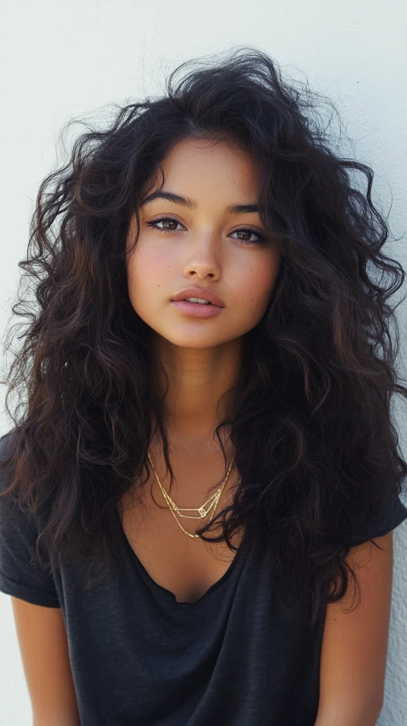 Effortlessly Chic: Embrace Bold Volume with Natural Curl Defined Hair