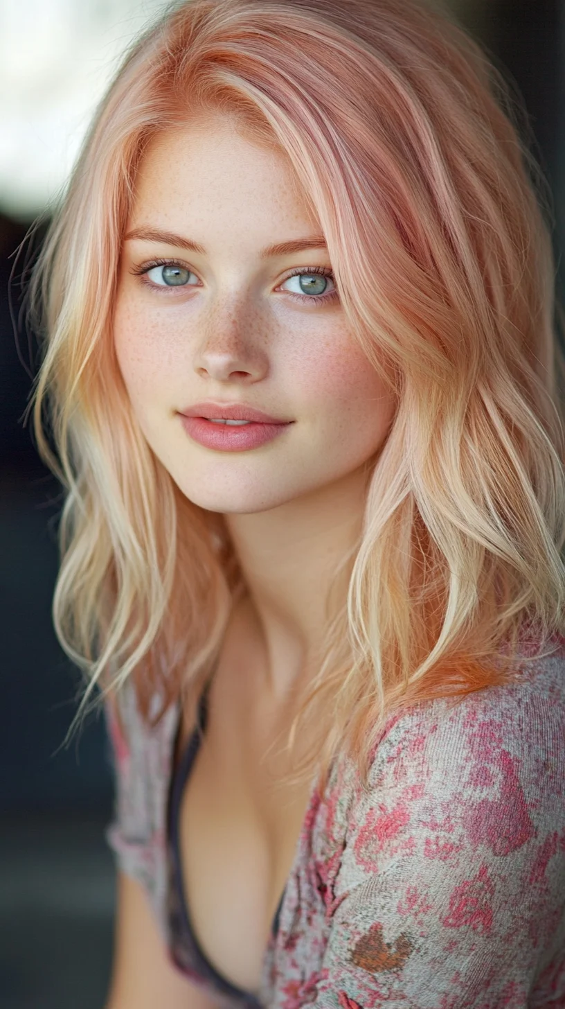 Effortlessly Chic: Embrace Soft Waves and Pastel Highlights for a Fresh Look