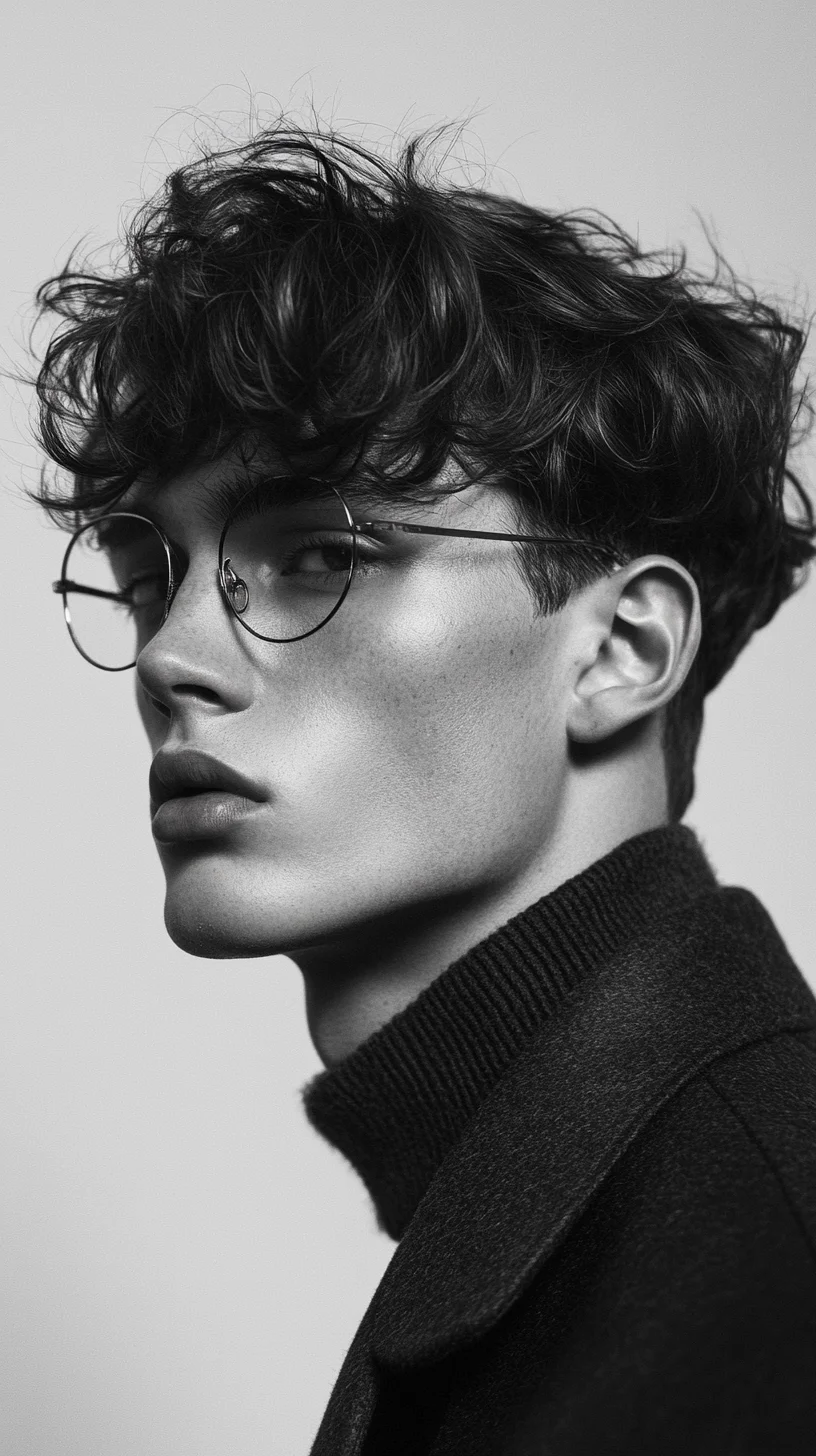 Effortlessly Chic: Embrace Textured Curls and Modern Eyewear