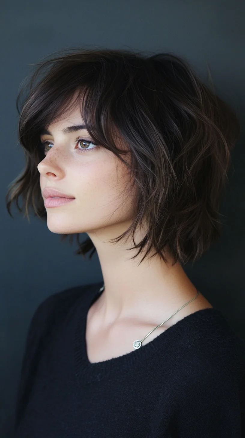 Effortlessly Chic: Embrace the Modern Textured Bob for a Stylish Edge