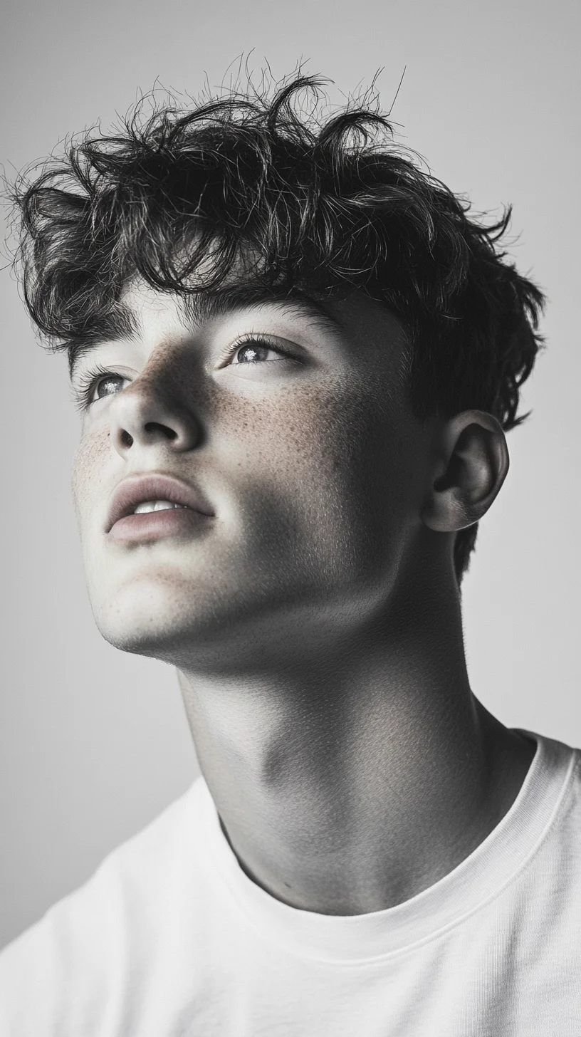 Effortlessly Chic: Embrace the Natural Texture in Men's Hairstyling