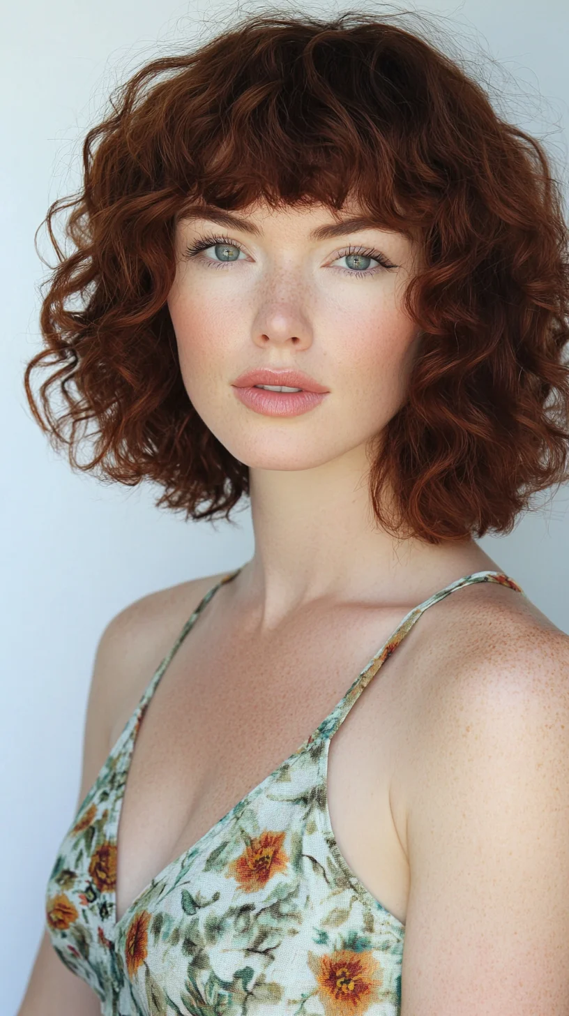 Effortlessly Chic: Embrace the Playful Volume of Soft, Curly Locks