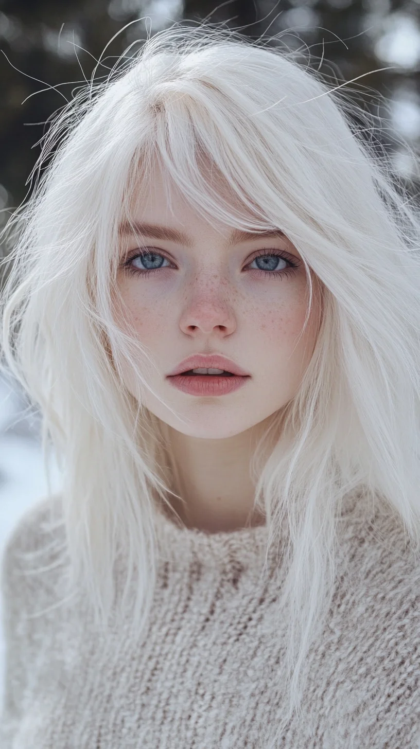 Effortlessly Chic: Embrace the Soft, Windswept Look with Blonde, Textured Hair