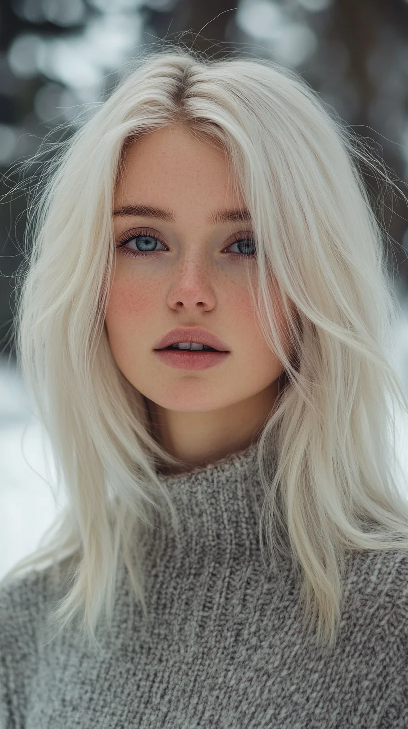 Effortlessly Chic: Embrace the Softness of Wispy Shoulder-Length Waves