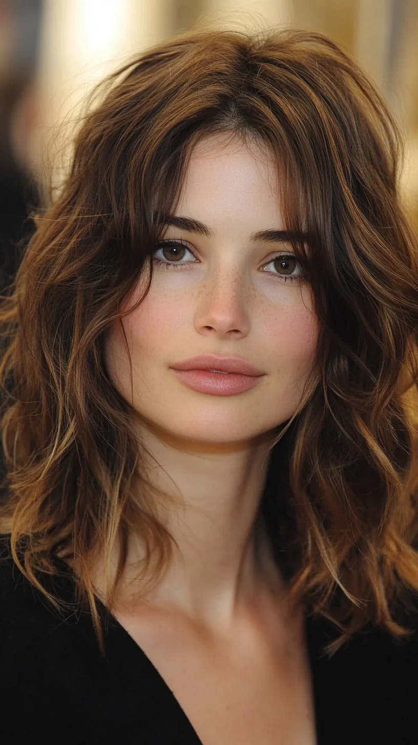 Effortlessly Chic: Gorgeous Long Waves with Soft Layers for Natural Movement