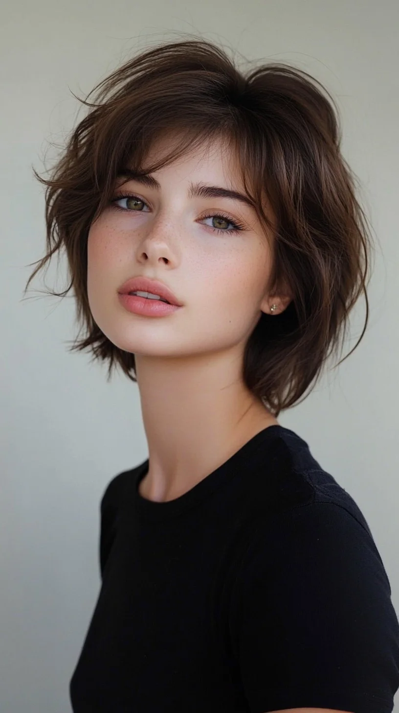 Effortlessly Chic Layered Bob: The Perfect Blend of Texture and Volume