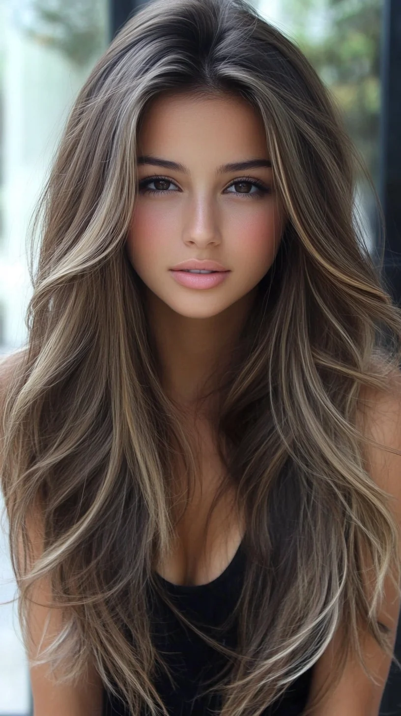 Effortlessly Chic Layered Waves for a Flawlessly Modern Look