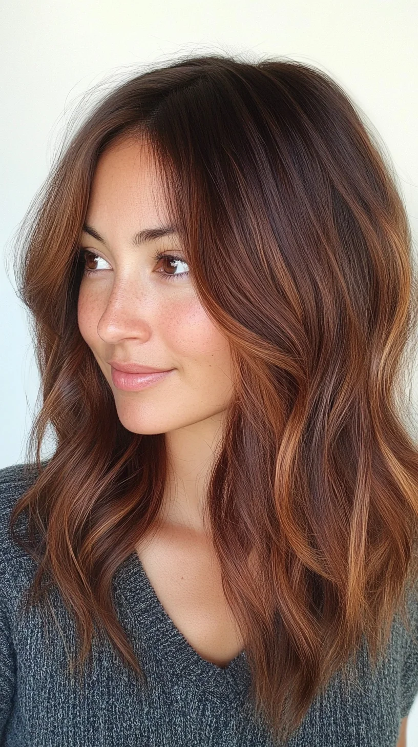 Effortlessly Chic Layered Waves for a Luminous Look