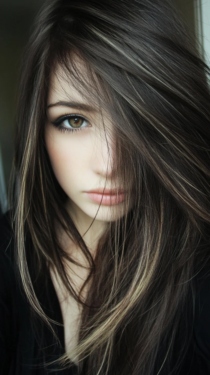 Effortlessly Chic Long Layers with Striking Highlights
