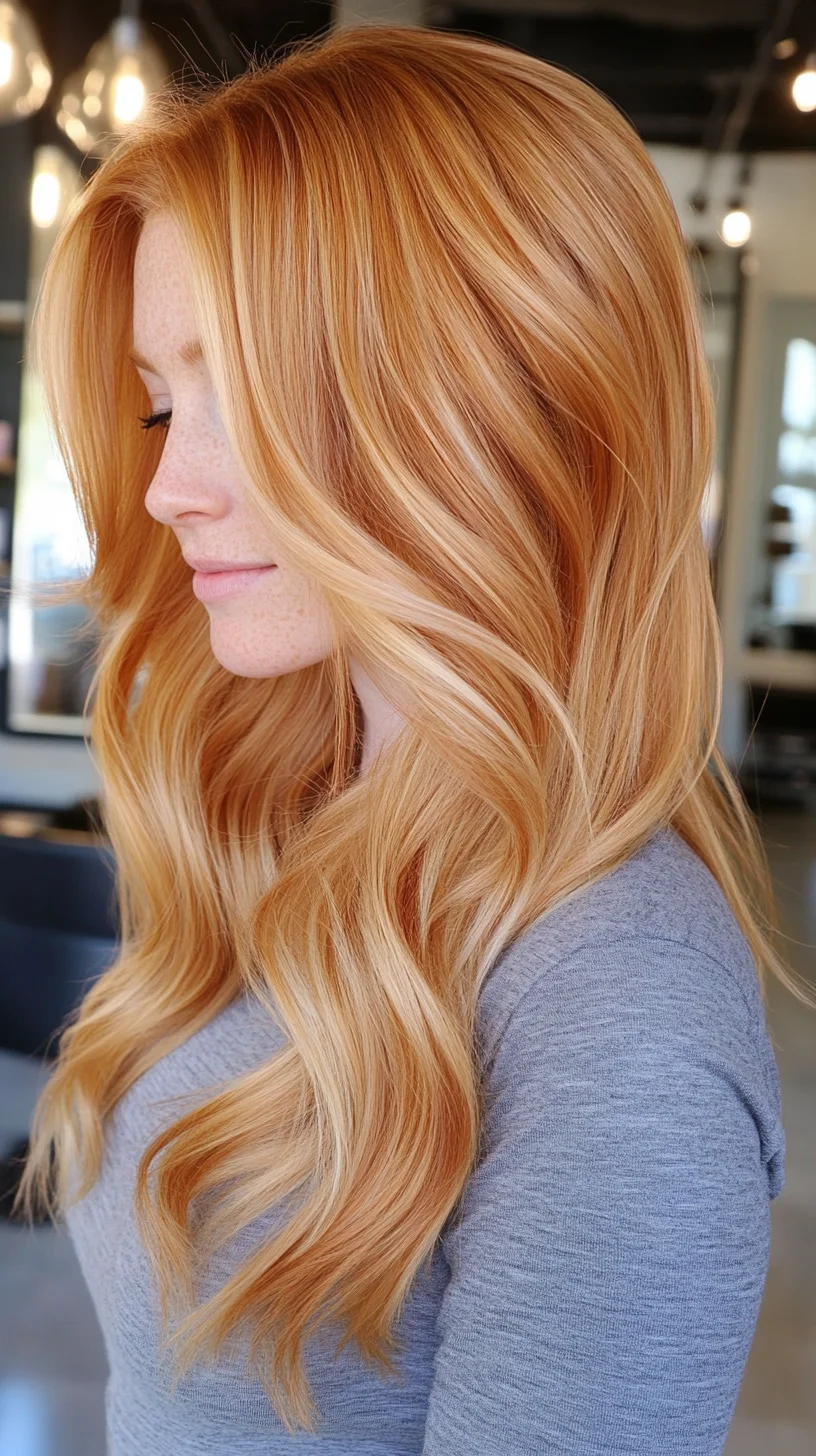 Effortlessly Chic: Luscious Layered Waves for Radiant Redheads