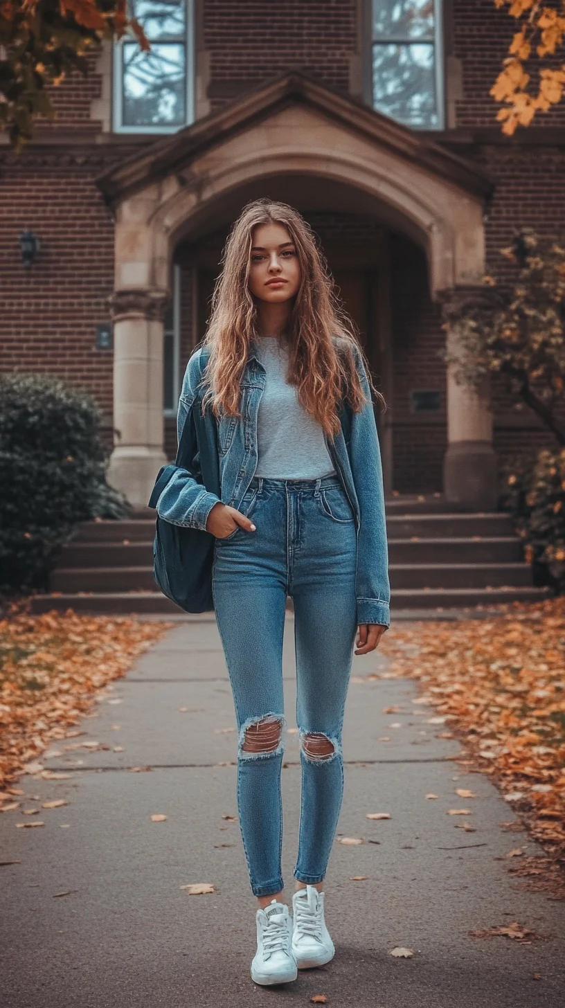 Effortlessly Chic: Master the Art of Layering with Denim and Classic Basics