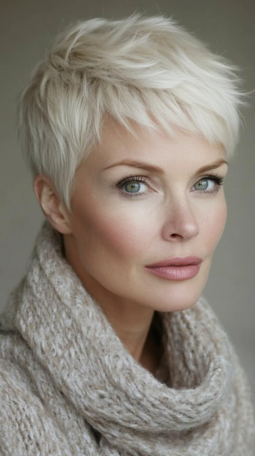 Effortlessly Chic Pixie Cut for a Modern, Edgy Look