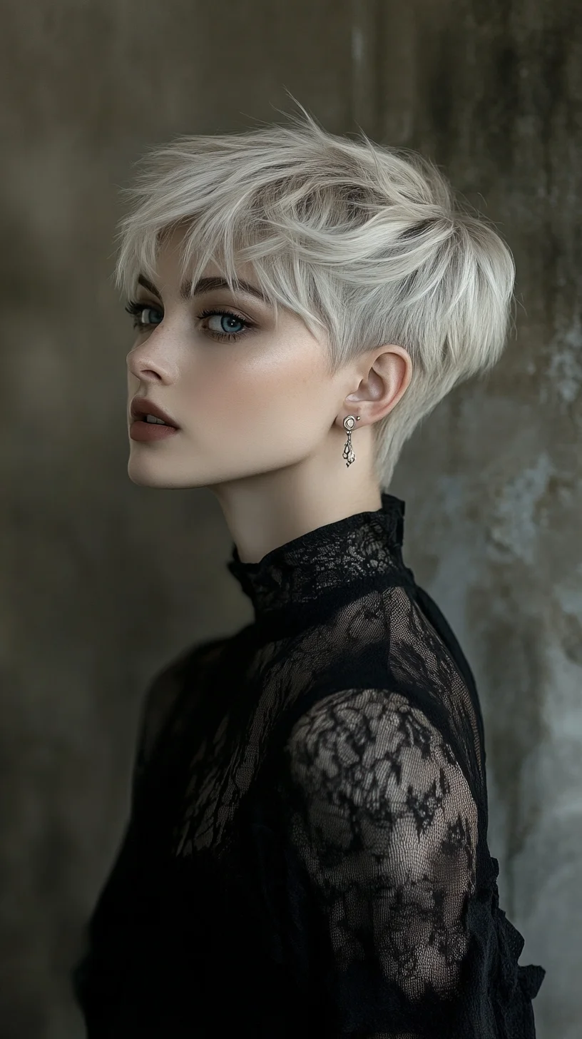 Effortlessly Chic Pixie Cut with Textured Layers for a Modern Look