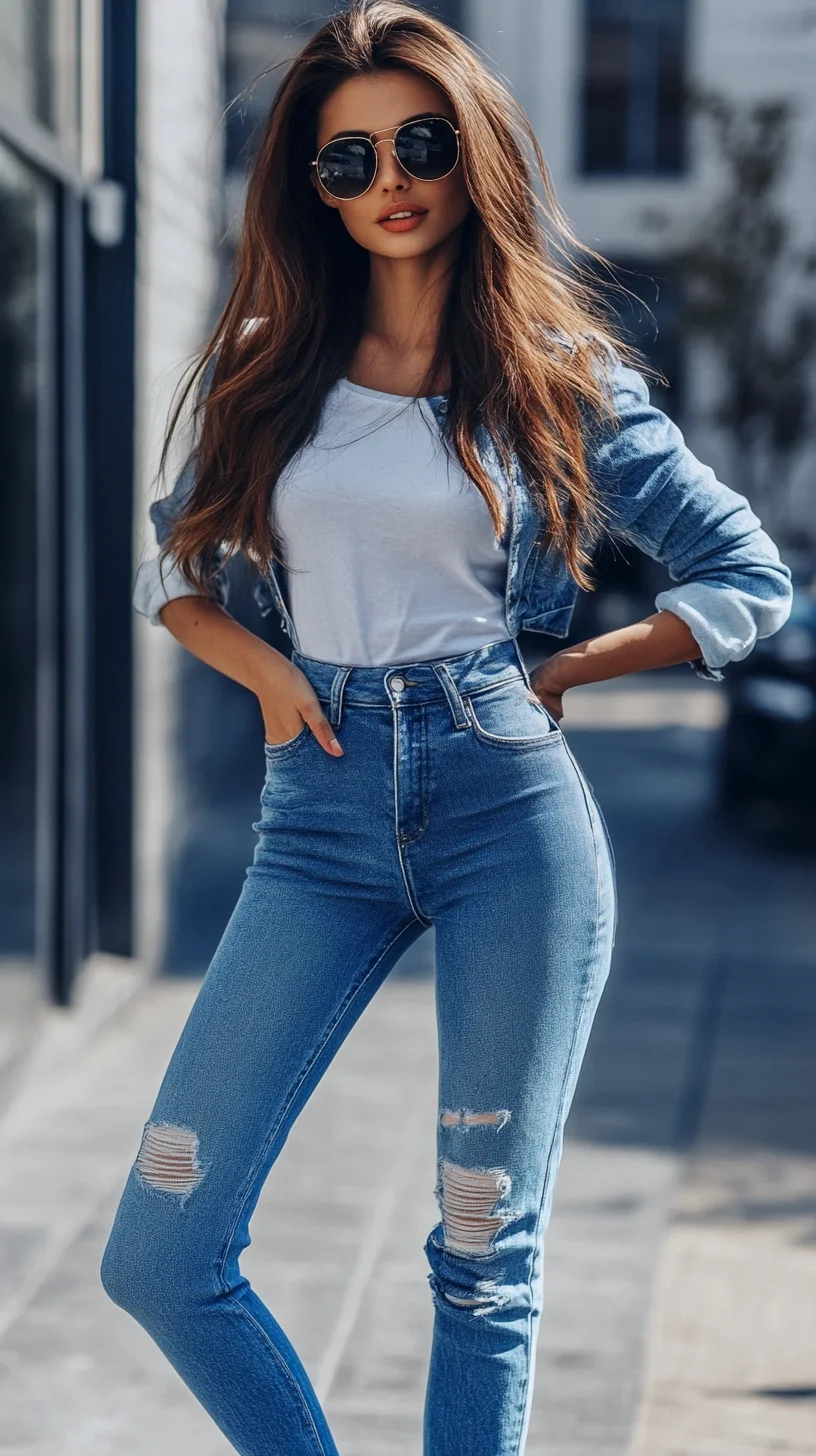 Effortlessly Chic: Rocking High-Waisted Denim for Ultimate Style