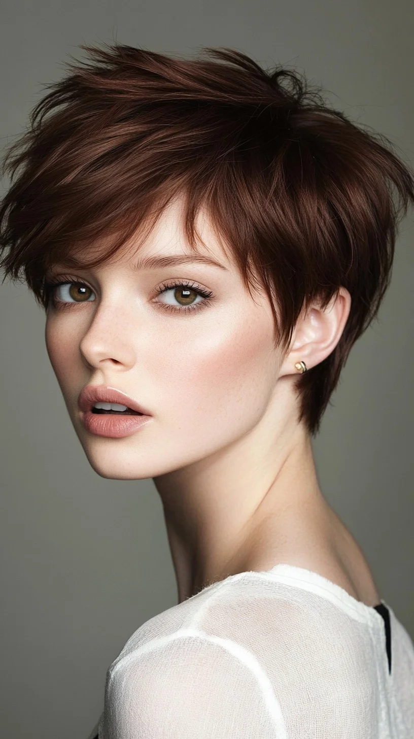 Effortlessly Chic Short Layered Hairstyle: Perfect for Any Occasion