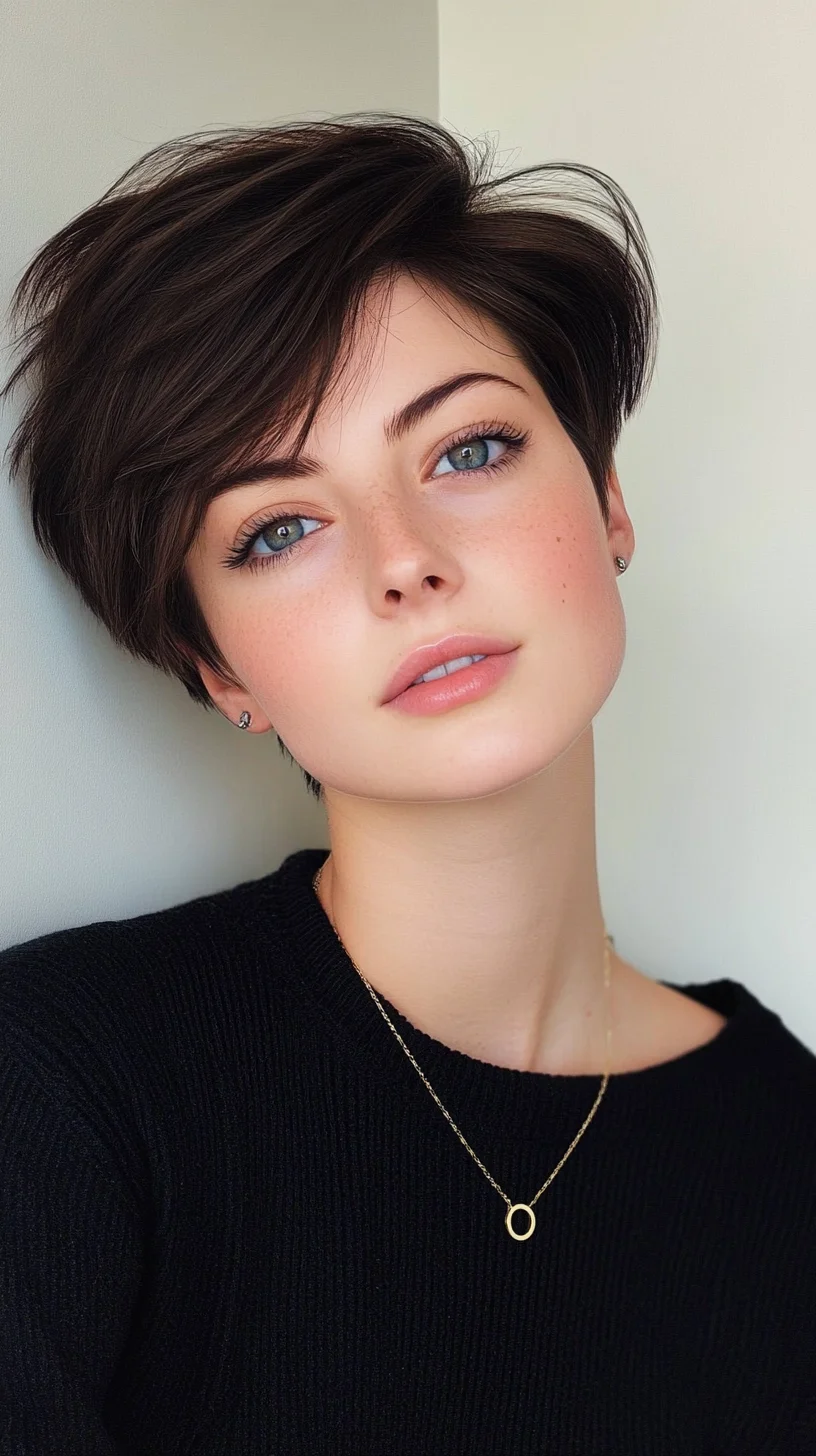 Effortlessly Chic Short Pixie Cut: Timeless Elegance Meets Modern Edge
