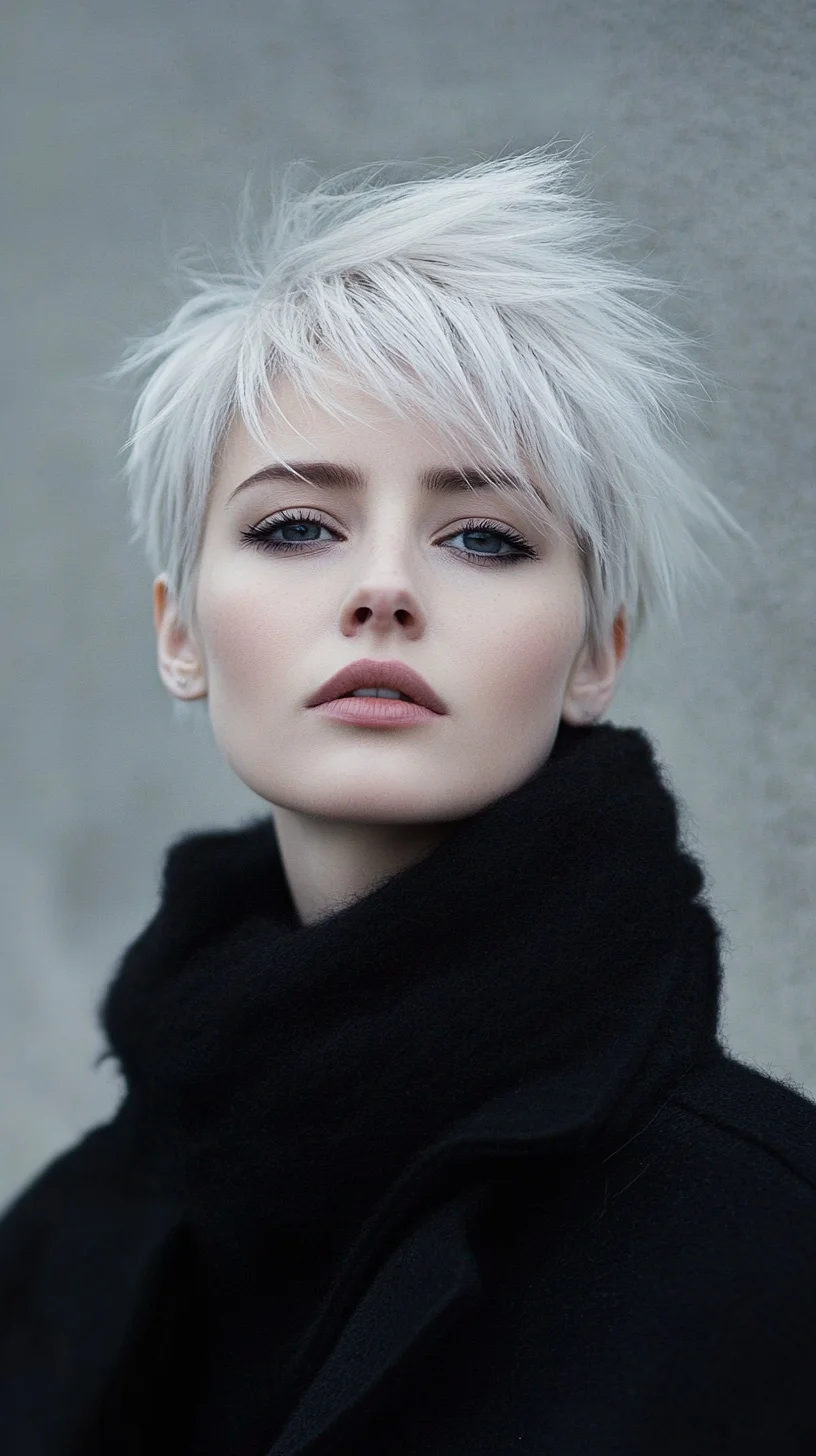 Effortlessly Chic Spiky Pixie: Define Your Bold Style