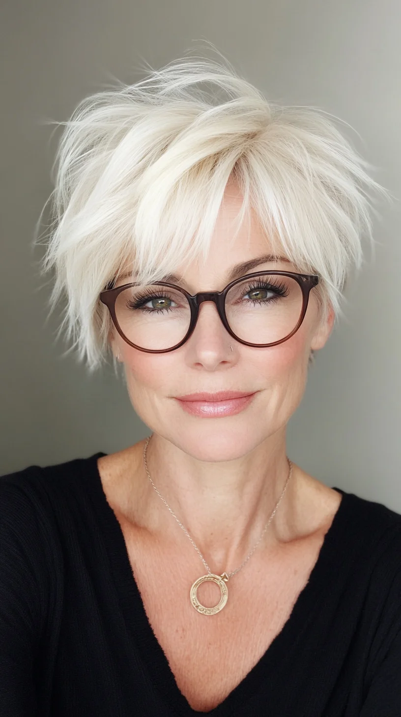 Effortlessly Chic Textured Pixie Cut: A Modern Take on Short Hair