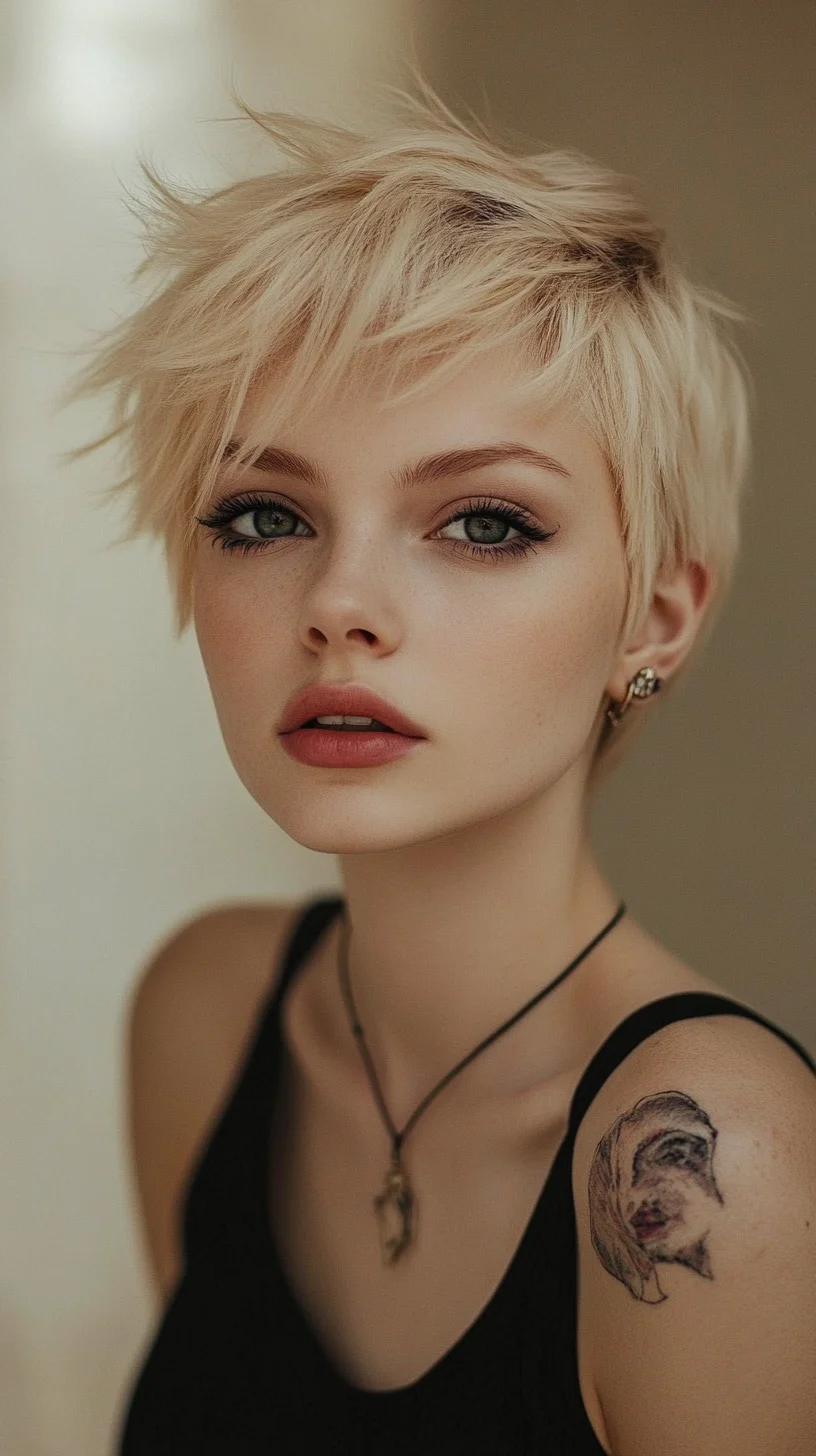Effortlessly Chic Textured Pixie Cut for a Bold, Modern Look
