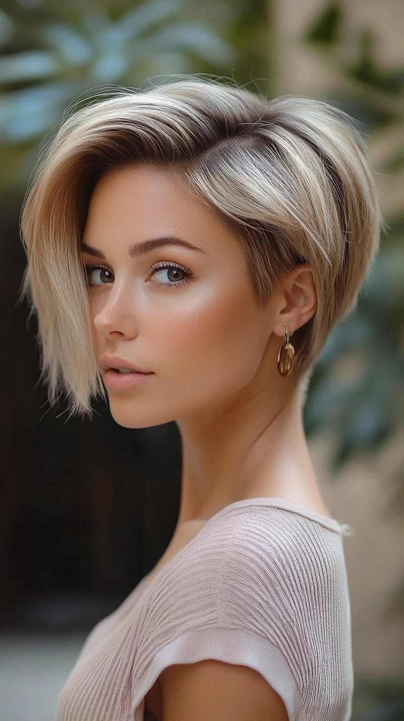Effortlessly Chic: The Angled Bob That Exudes Modern Sophistication