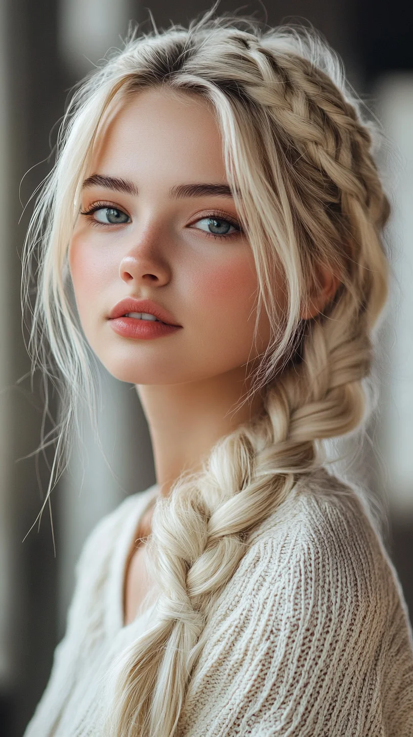 Effortlessly Chic: The Braided Half-Up Style for Natural Elegance
