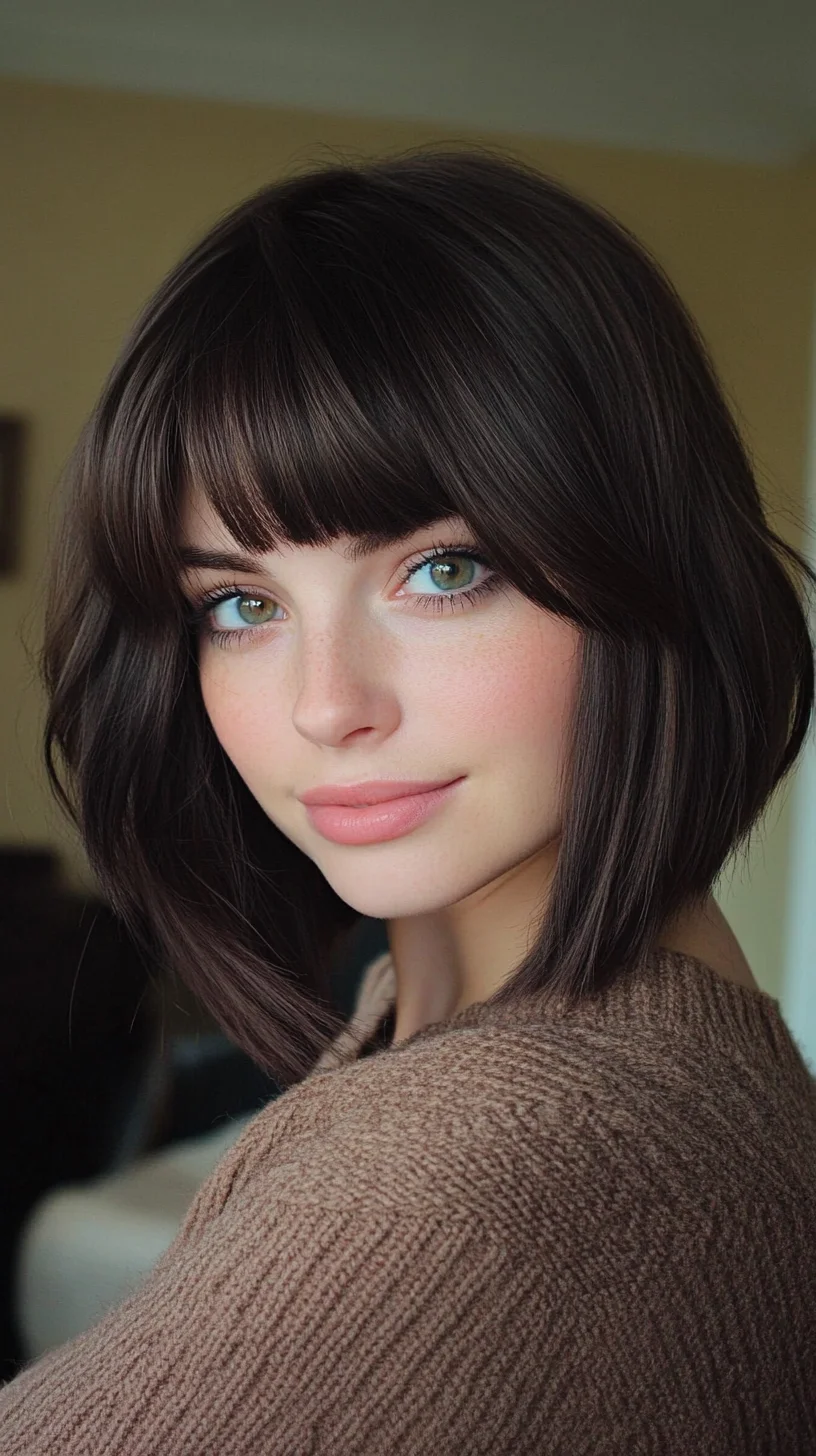 Effortlessly Chic: The Classic Bob with Soft Bangs