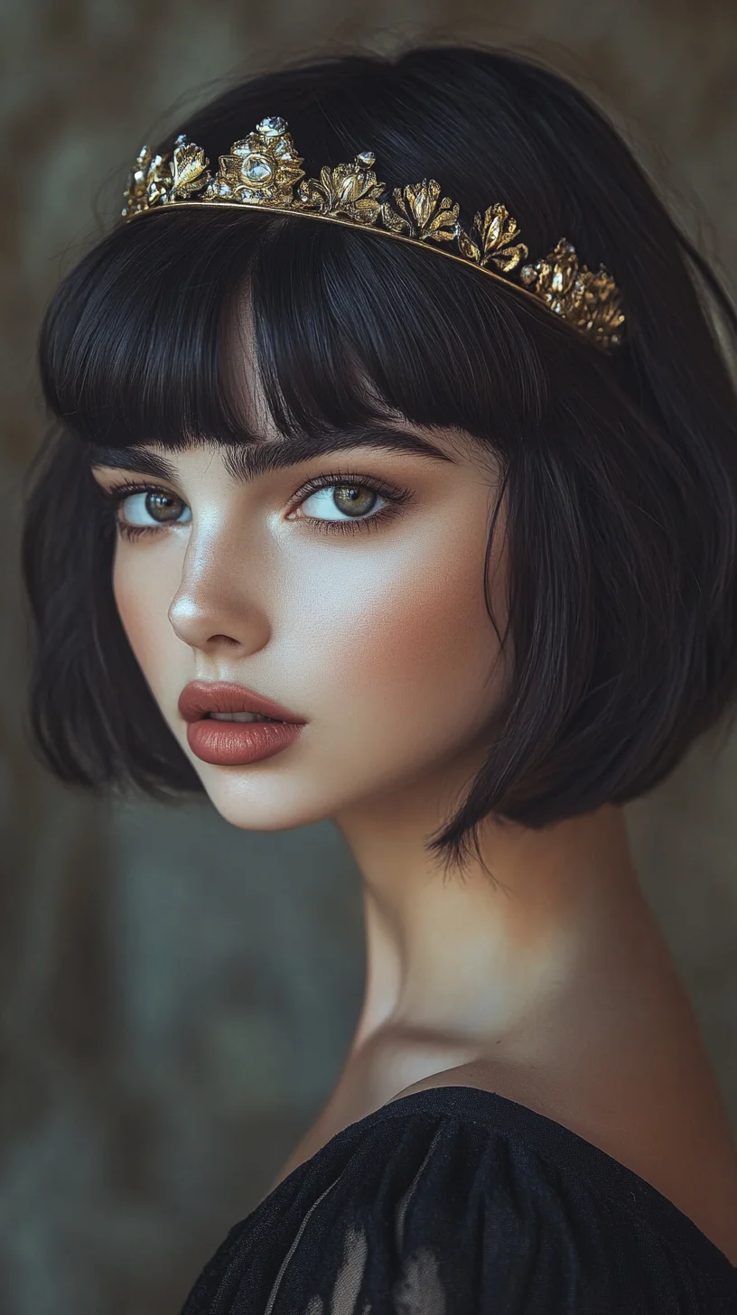 Effortlessly Chic: The Elegant Bob with a Touch of Glamour
