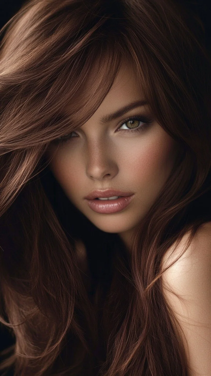 Effortlessly Chic: The Long, Luscious Waves with Face-Framing Layers