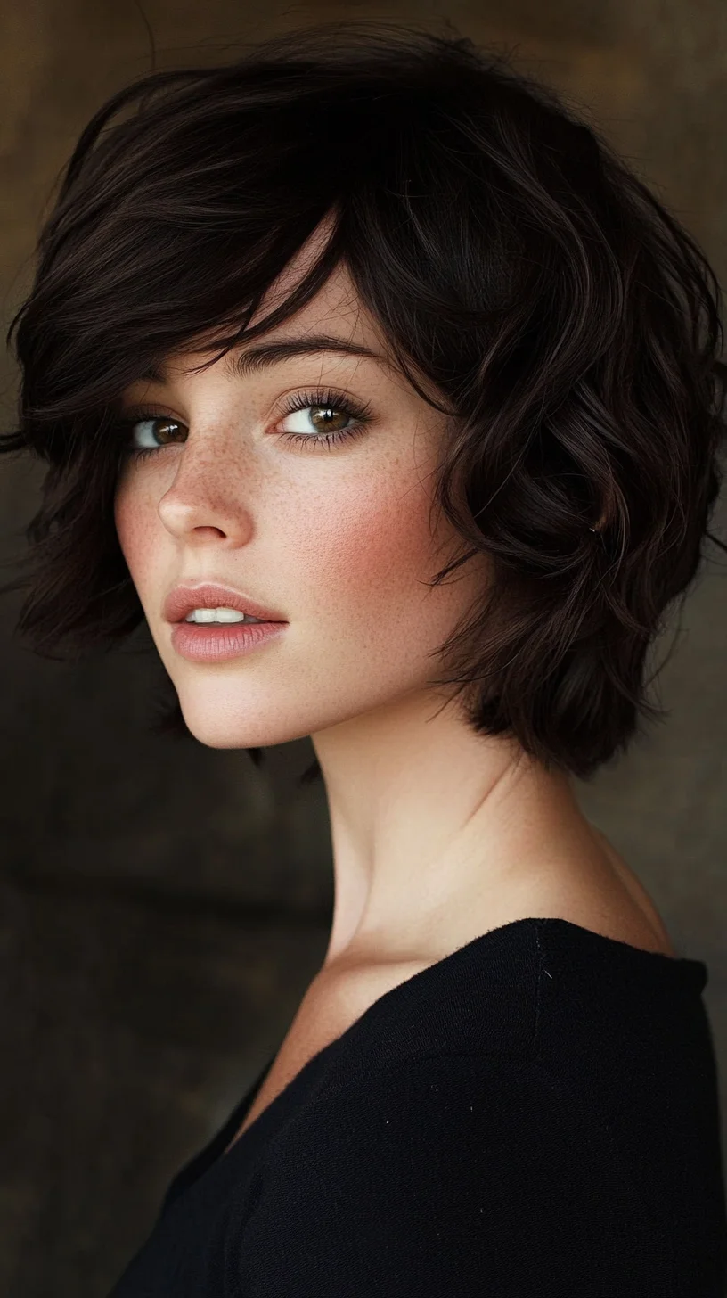 Effortlessly Chic: The Lush Curly Bob with Face-Framing Layers