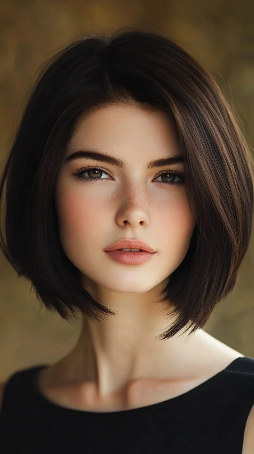 Effortlessly Chic: The Modern Blunt Bob for a Flawless Finish
