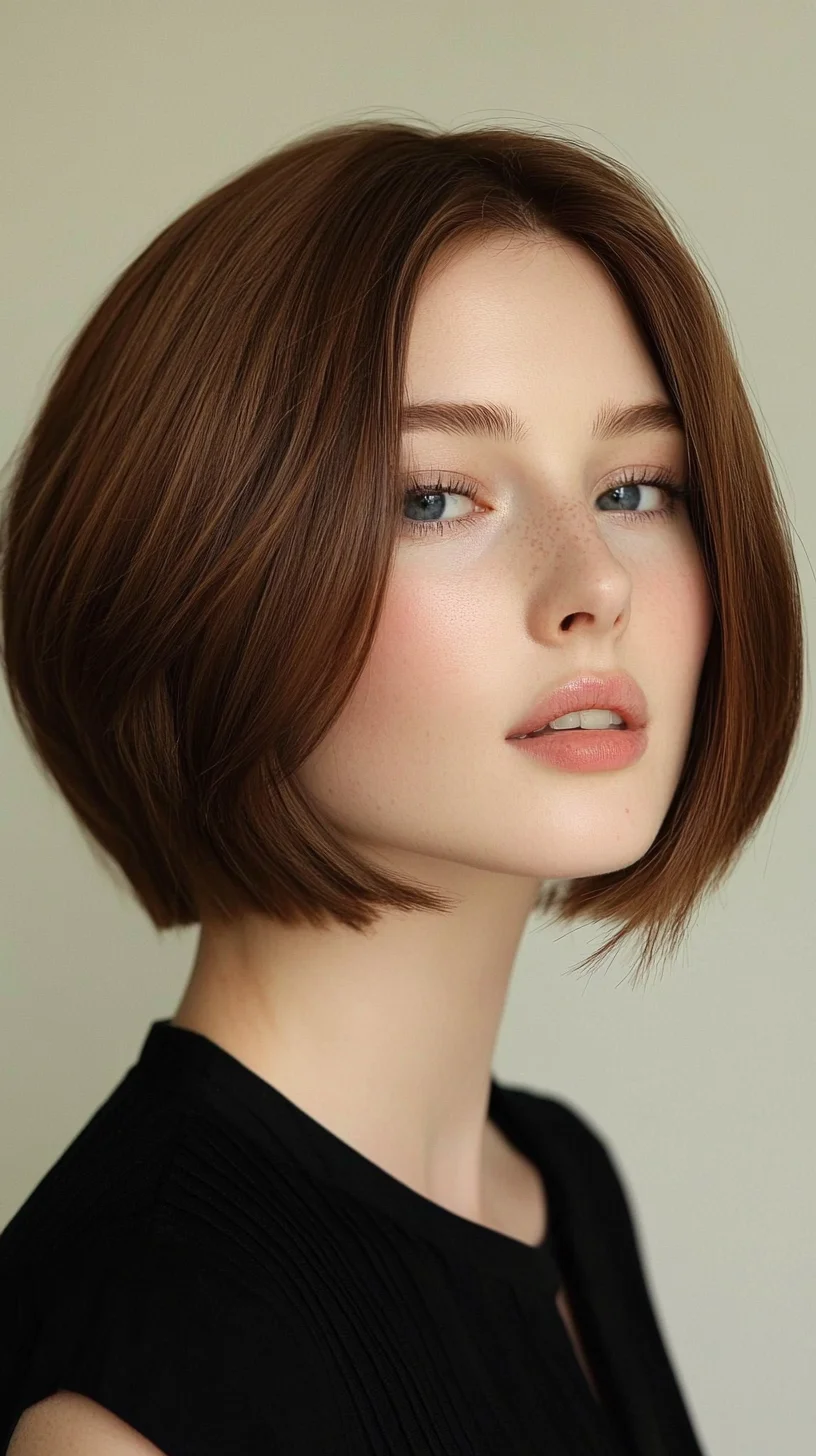 Effortlessly Chic: The Modern Bob with Soft Layers
