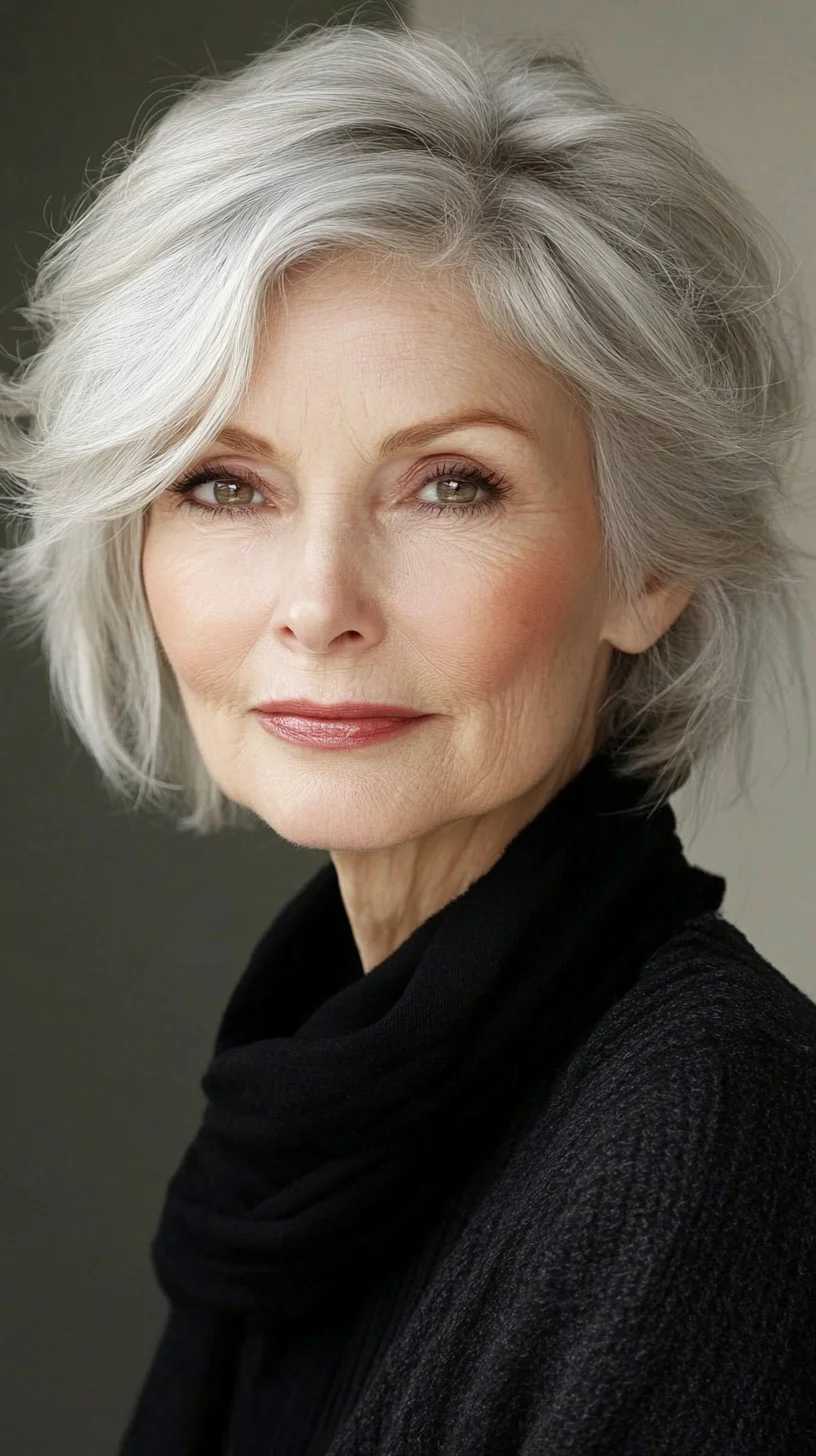 Effortlessly Chic: The Modern Gray Bob for Timeless Elegance