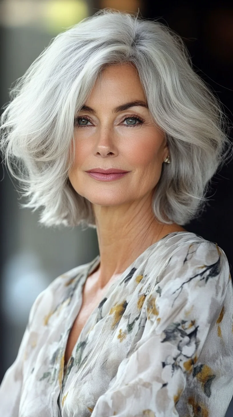 Effortlessly Chic: The Modern Gray Bob for Timeless Elegance