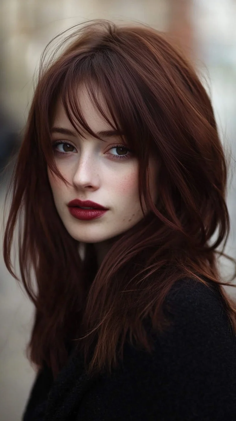 Effortlessly Chic: The Modern Layered Bob with Soft Bangs