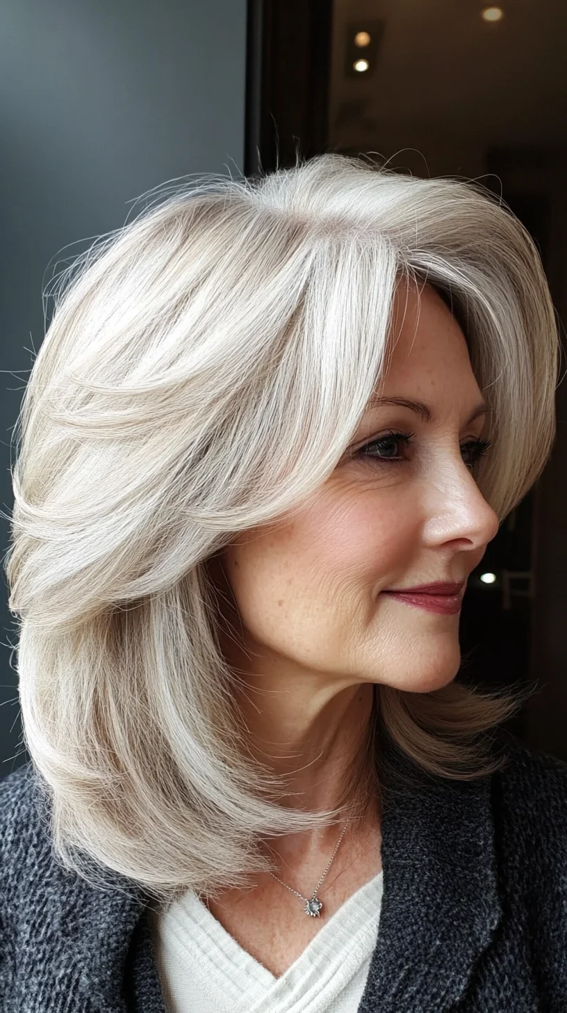 Effortlessly Chic: The Modern Layered Lob with Soft Waves