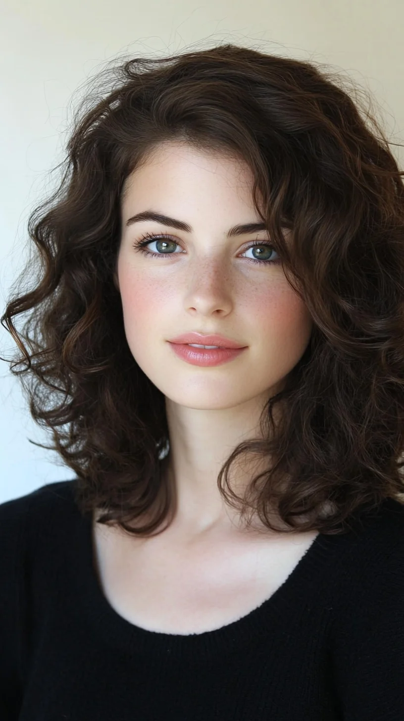 Effortlessly Chic: The Modern Shag with Bouncy Curls
