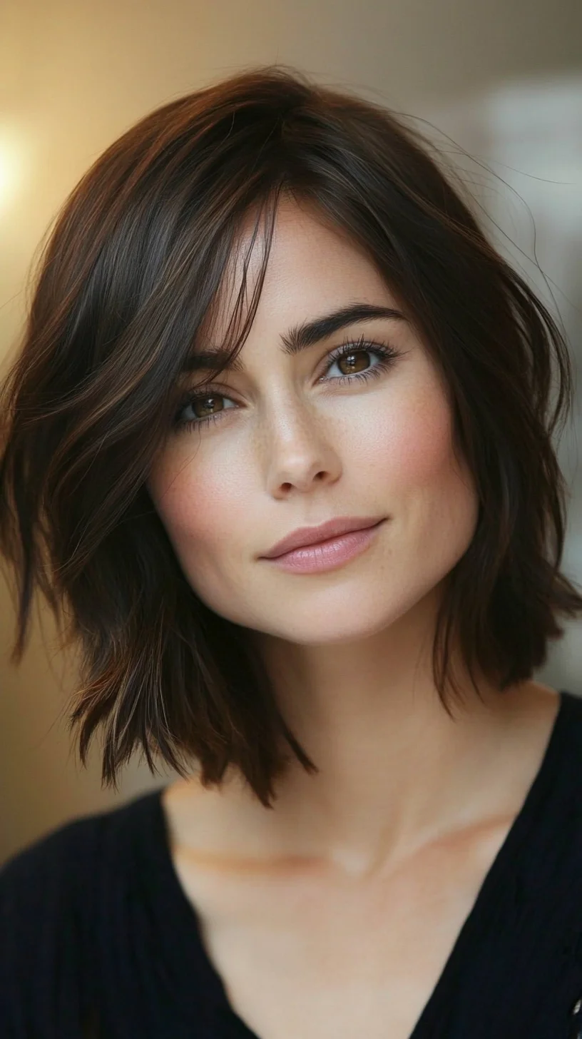 Effortlessly Chic: The Modern Shaggy Bob with Soft Layers