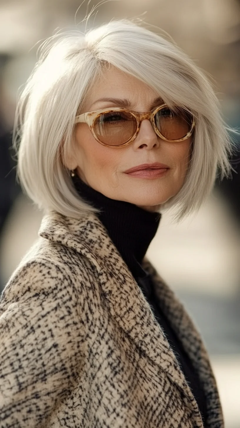 Effortlessly Chic: The Modern Silver Bob for Timeless Elegance