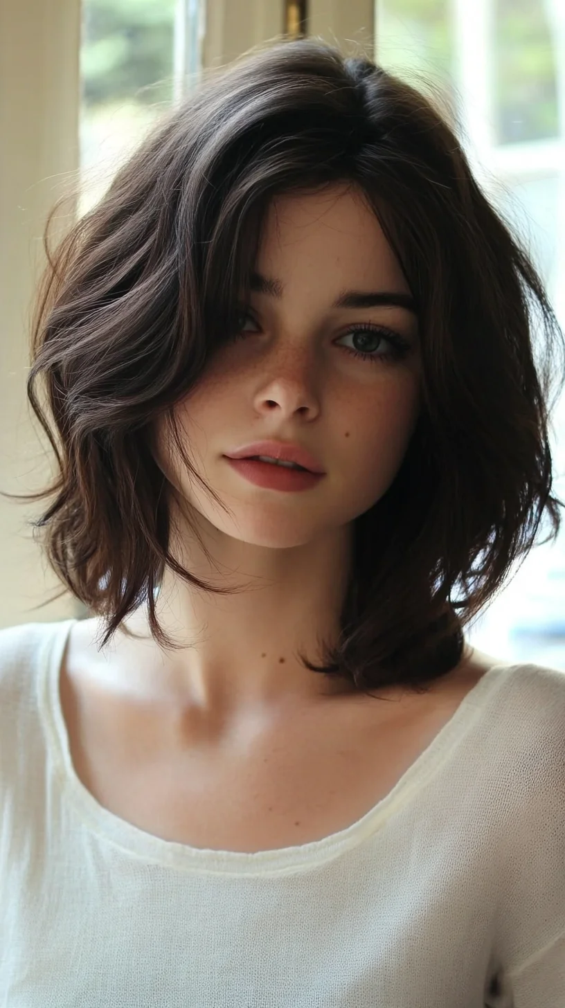 Effortlessly Chic: The Modern Textured Lob with Soft Waves